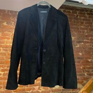 Suede Liz Claiborne Black Blazer